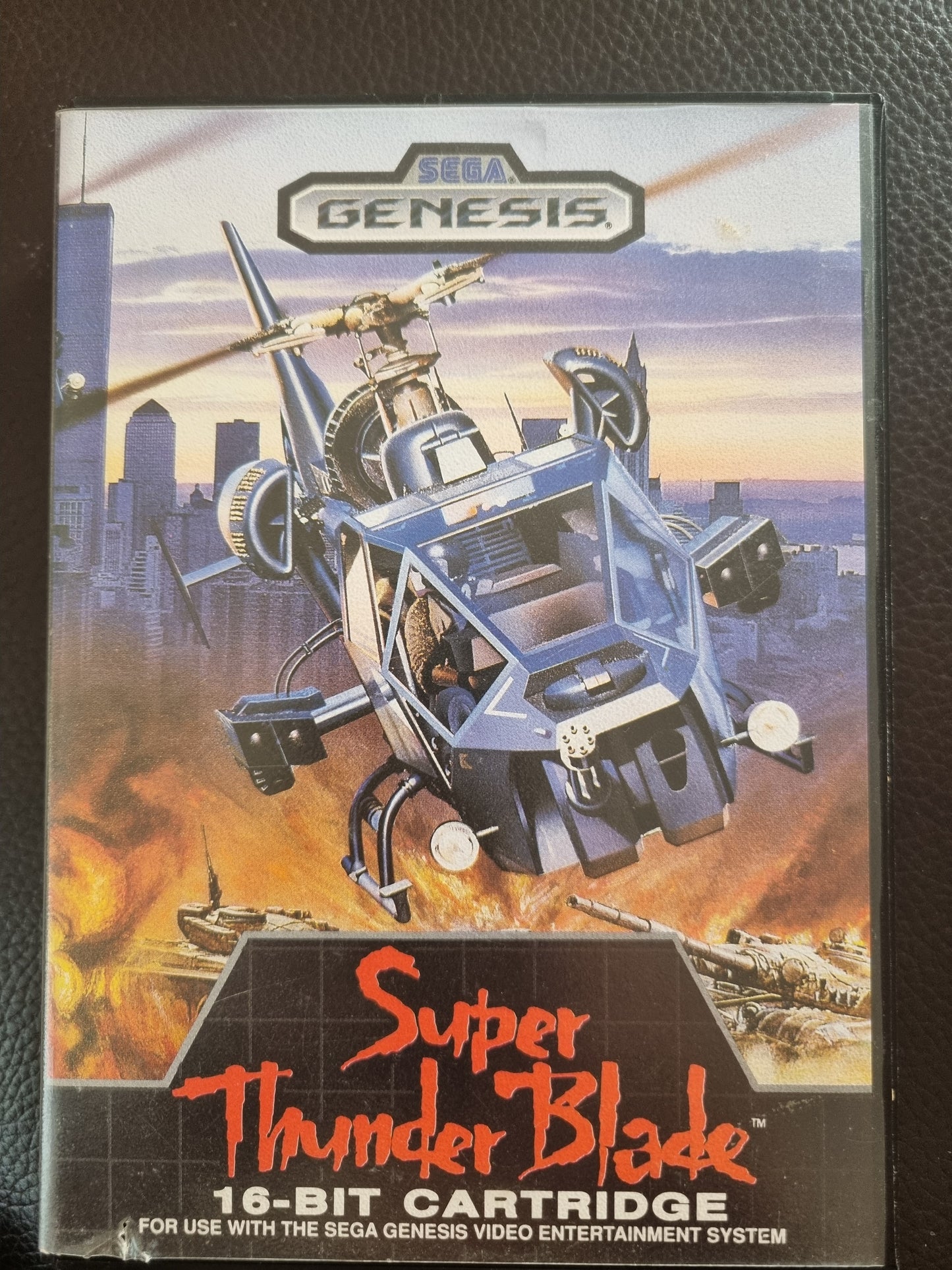 Sega Genesis Super Thunder Blade boxes with manual