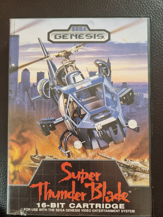 Sega Genesis Super Thunder Blade boxes with manual