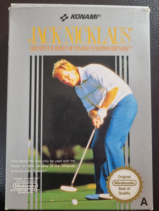 NES Jack Nicklaus Golf boxed with manual