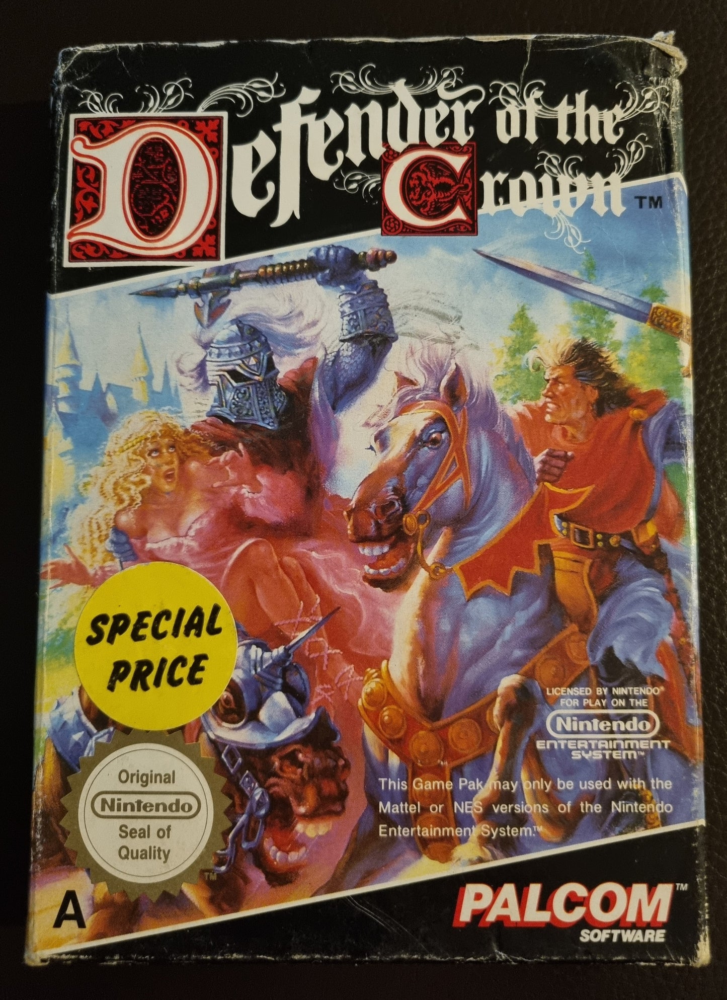 NES Defender of the Crown boxed with manual