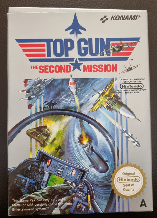 NES Top Gun The Second Mission boxed with manual