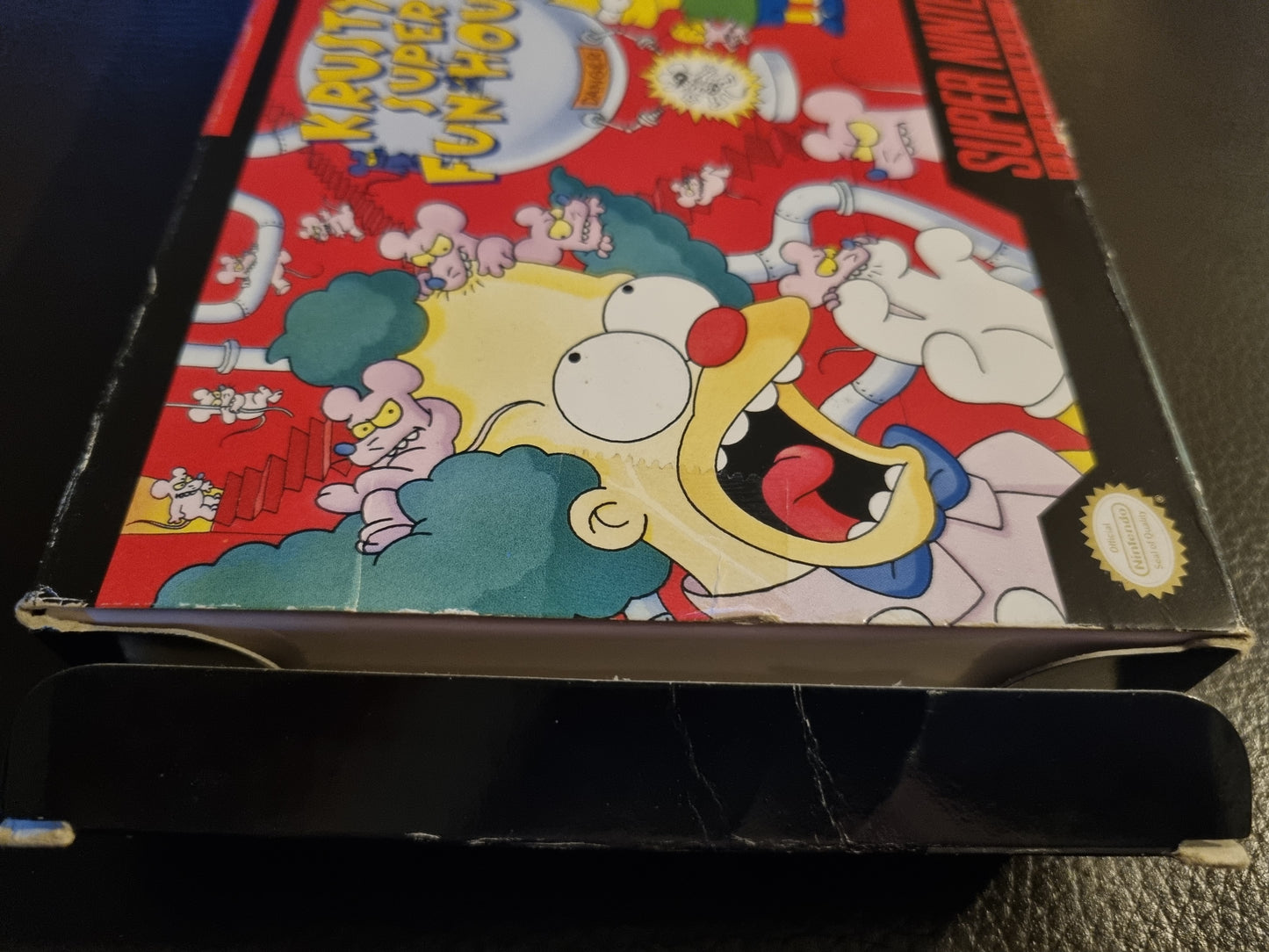 SNES Krusty's Super Fun House boxed with manual - NTSC
