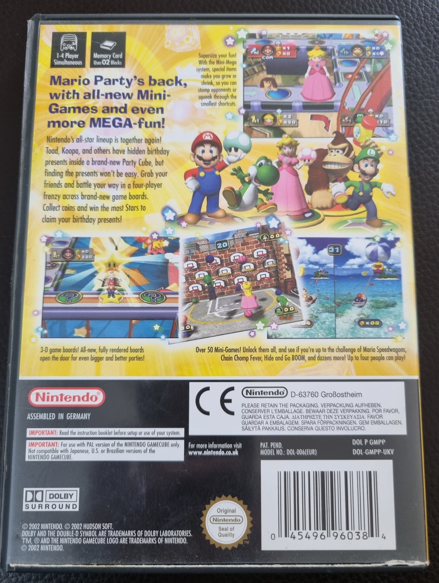 Nintendo GameCube Mario Party 4 with manual