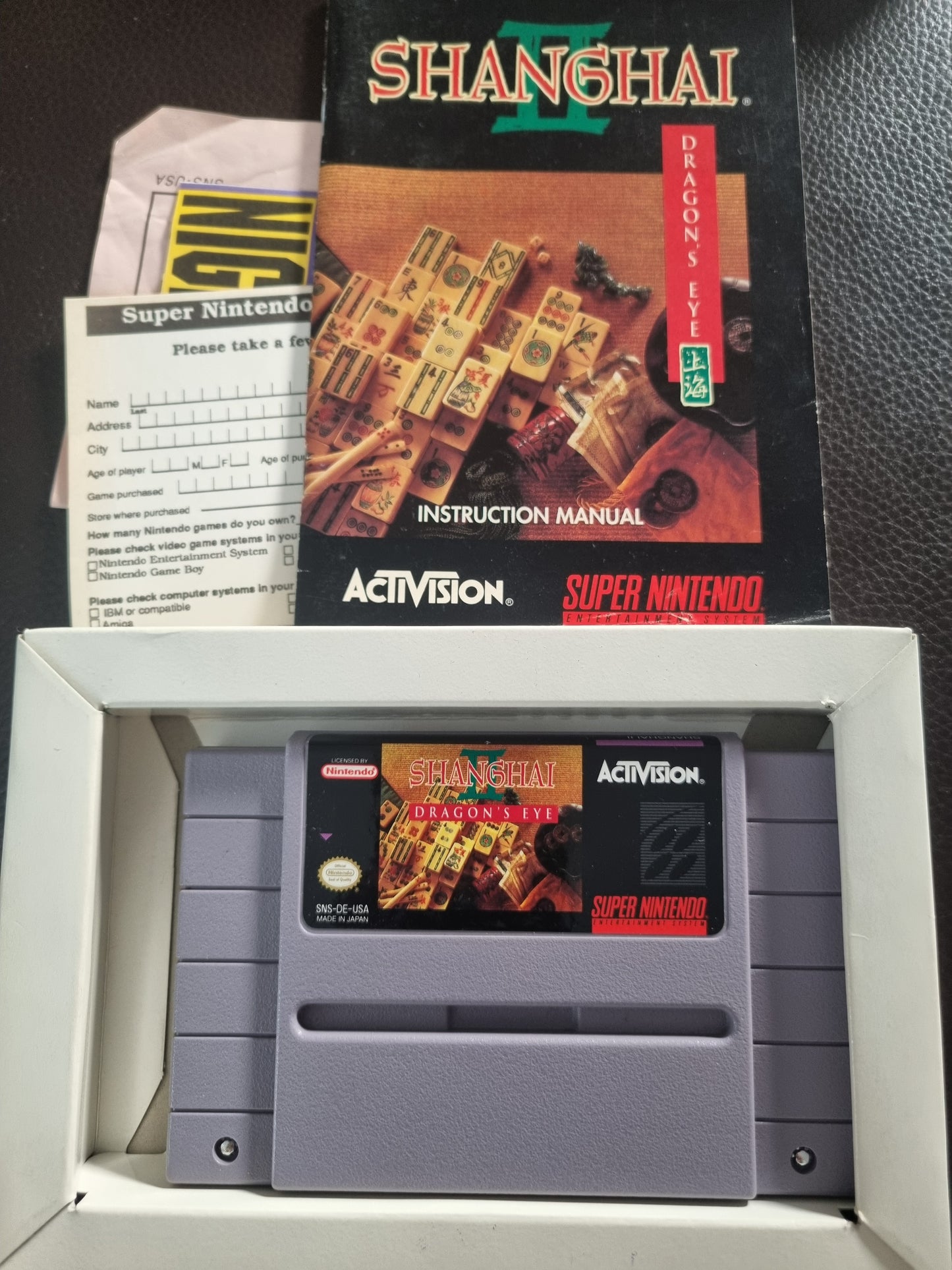 SNES Shanghai II boxed with manual - NTSC