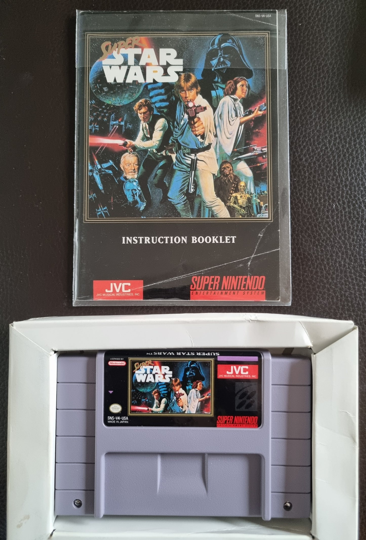 SNES Super Star Wars boxed with manual NTSC