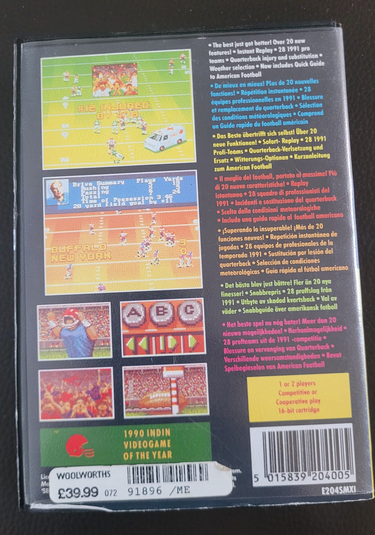 Sega Mega Drive Ms. Pac-man boxed with manual