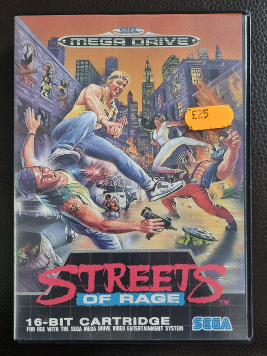 Sega Mega Drive Streets of Rage boxed with manual