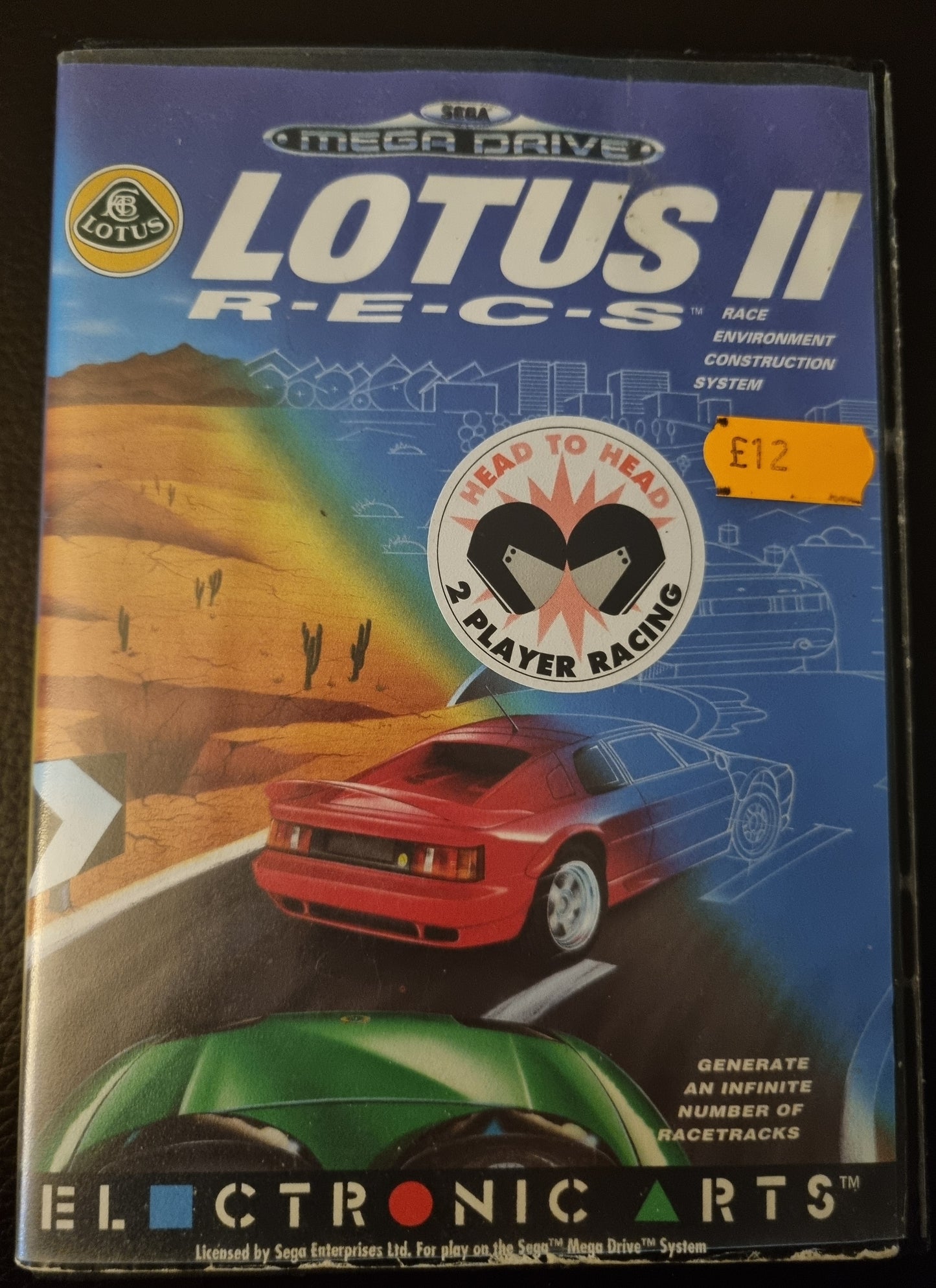 Sega Mega Drive Lotus II boxed with manual