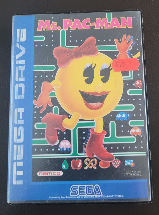 Sega Mega Drive Ms. Pac-man boxed with manual