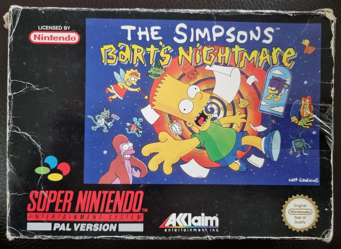 SNES The Simpsons Bart's Nightmare boxed with manual
