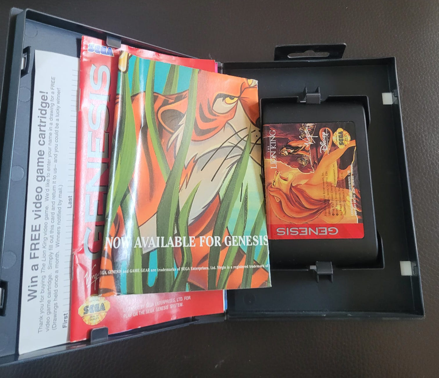 Sega Genesis Lion King boxed with manual