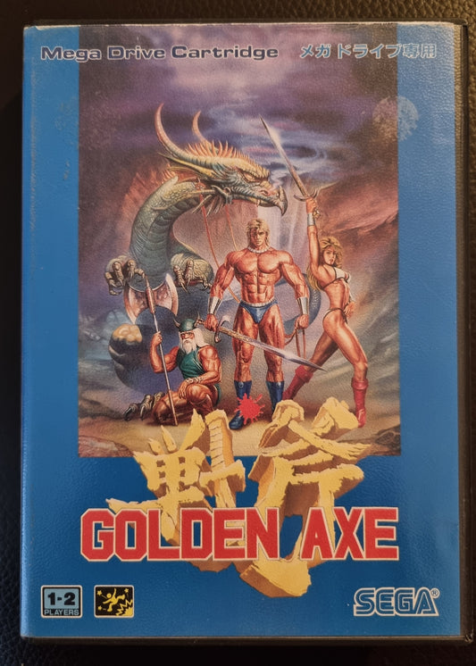 Sega Mega Drive Golden Axe boxed with manual Japanese