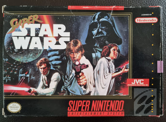 SNES Super Star Wars boxed with manual NTSC