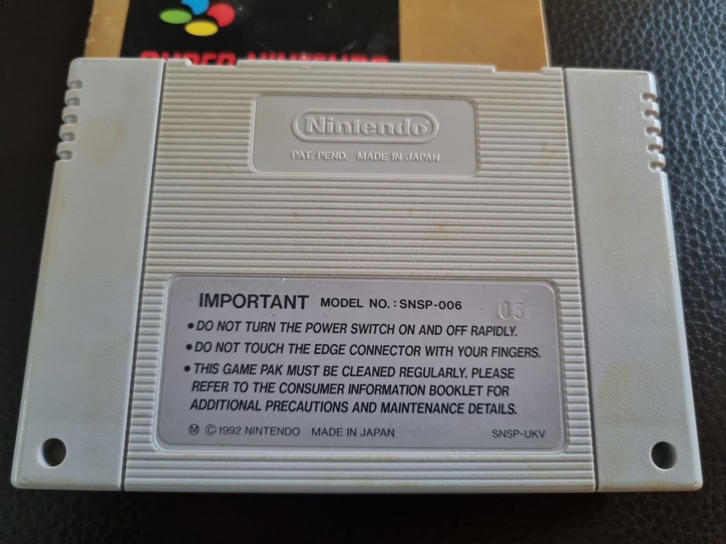 SNES Street Fighter II boxed with manual PAL/NTSC