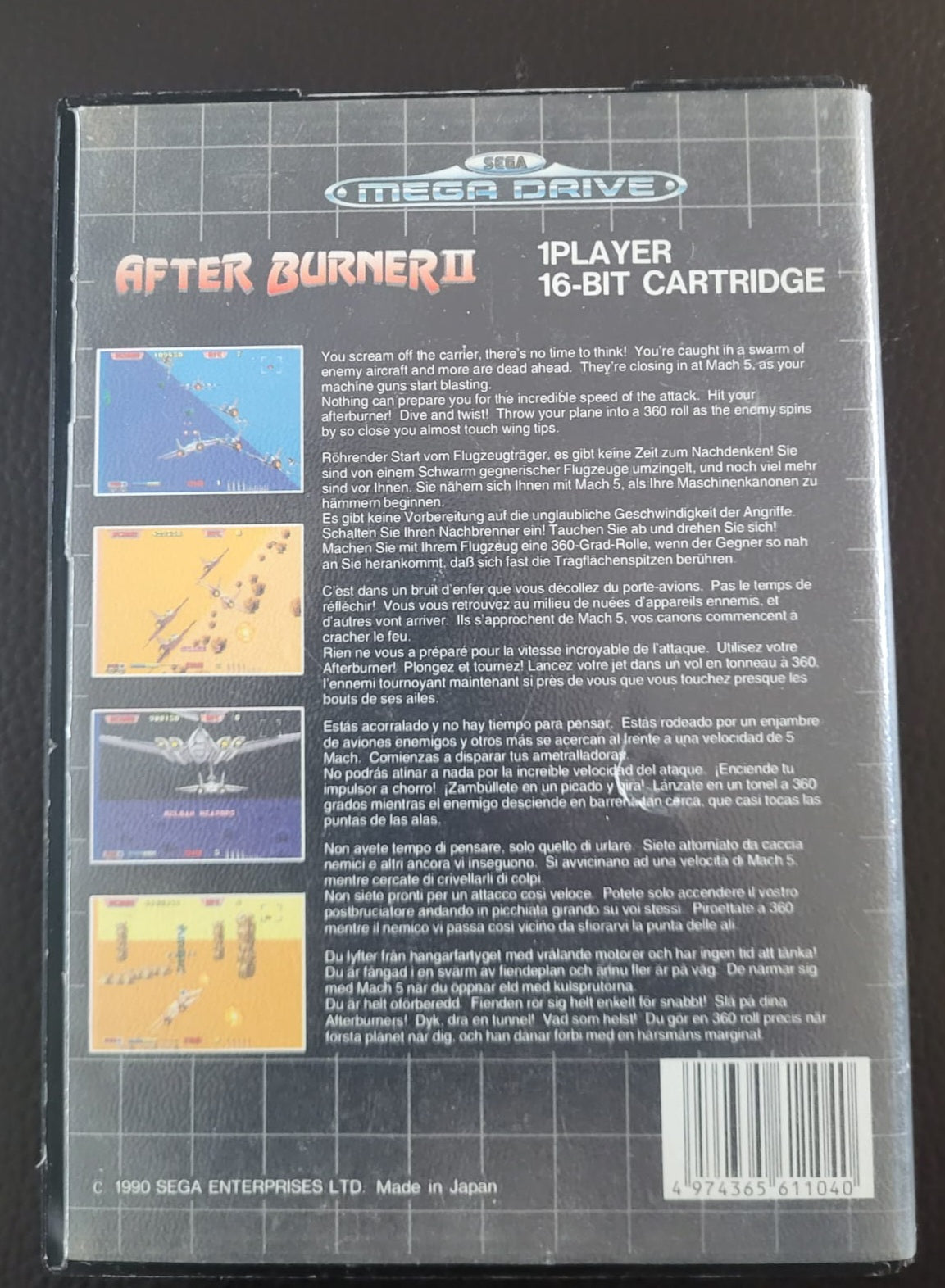 Sega Mega Drive After Burner II boxed with manual