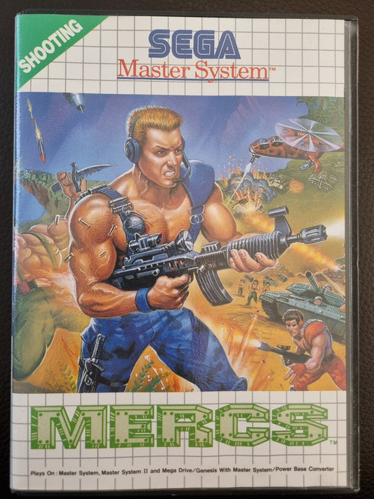 Sega Master System Mercs boxed with manual & catalogue