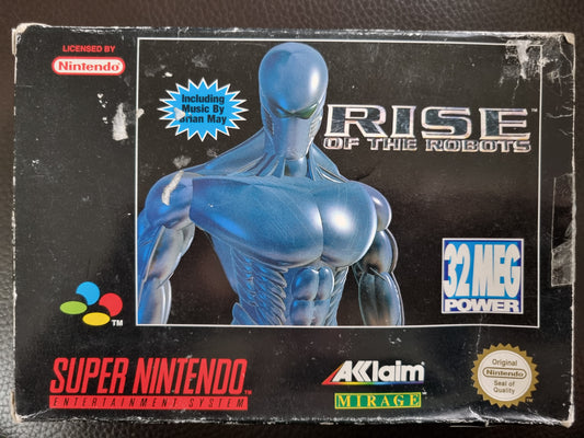 SNES Rise of the Robots boxed with manual