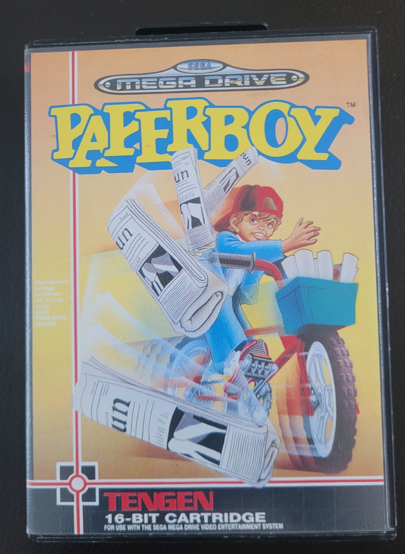 Sega Mega Drive Paperboy boxed with manual