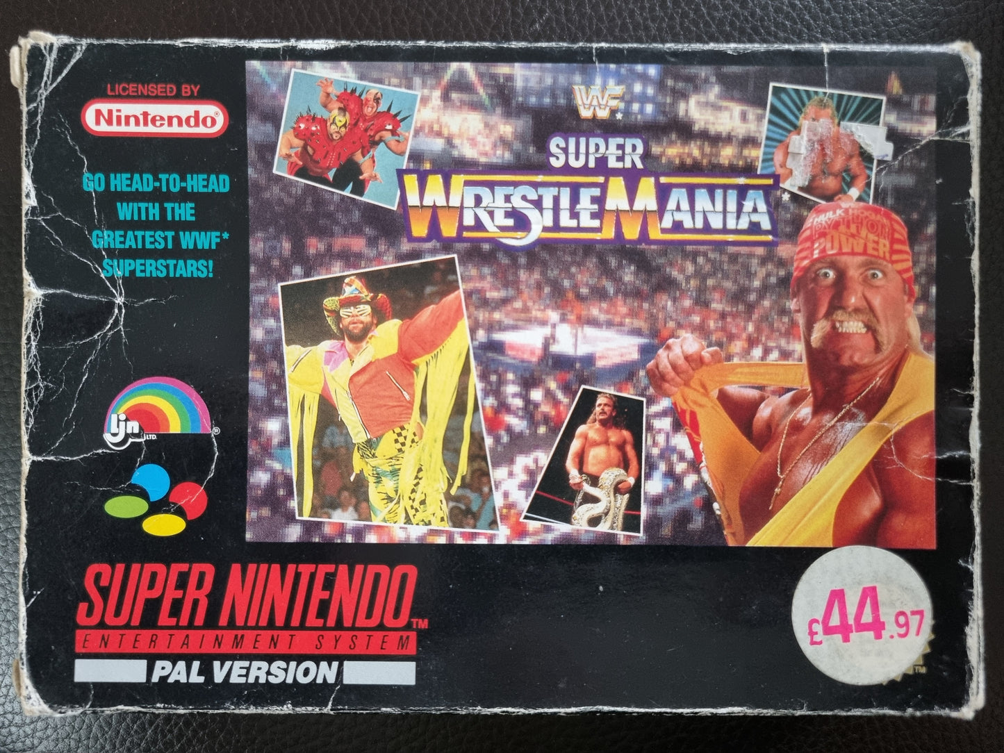 SNES WWF Super Wrestlemania boxed with manual