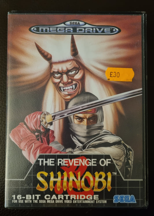 Sega Mega Drive The Revenge of Shinobi boxed with manual