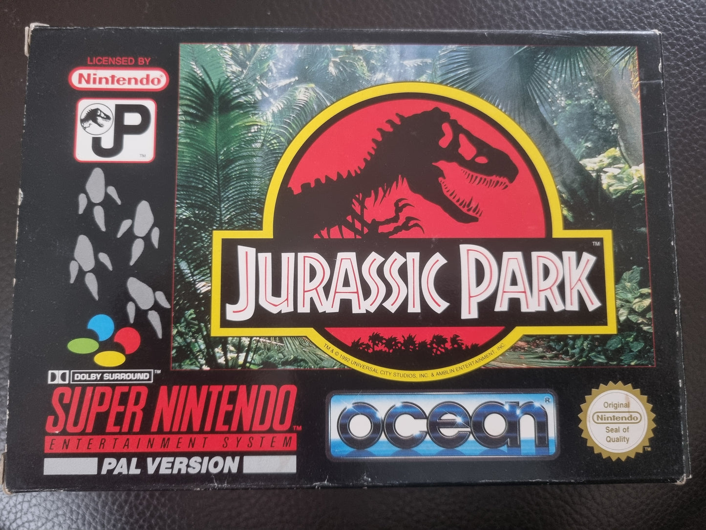 SNES Jurassic Park boxed with manual