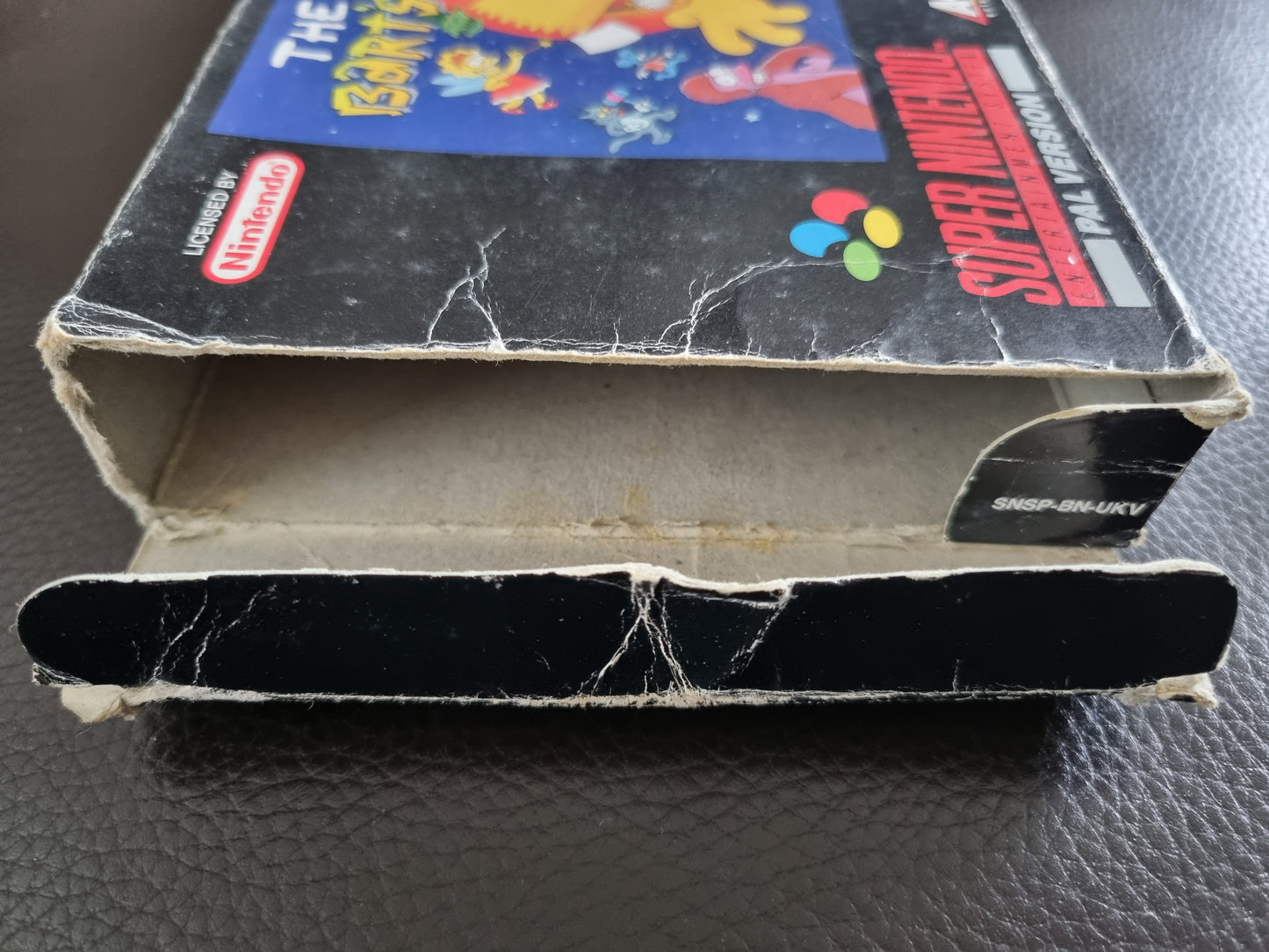 SNES The Simpsons Bart's Nightmare boxed with manual