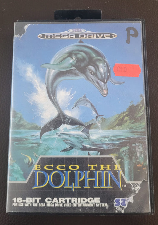 Sega Mega Drive Ecco the Dolphin boxed with manual