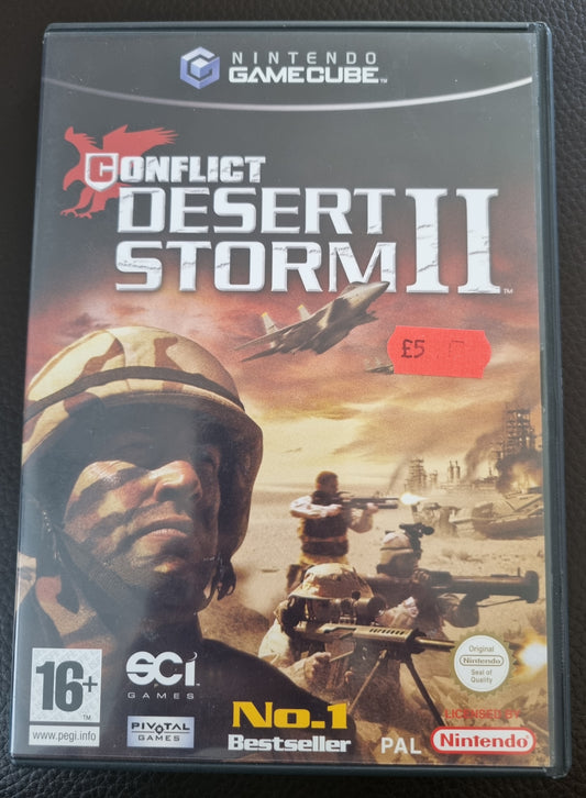 Nintendo GameCube Conflict Desert Storm II with manual