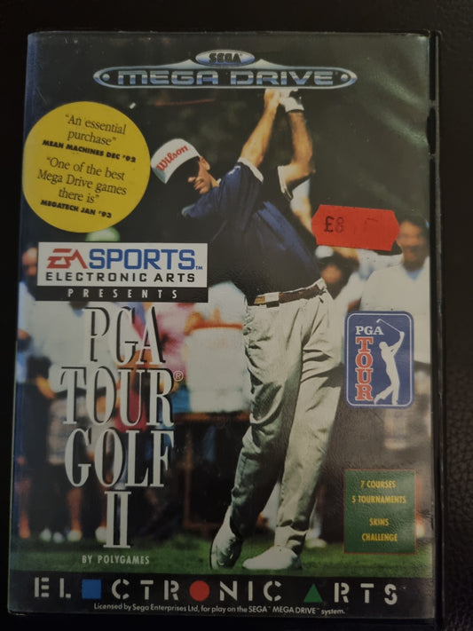 Sega Mega Drive PGA Tour Golf II boxed with manual