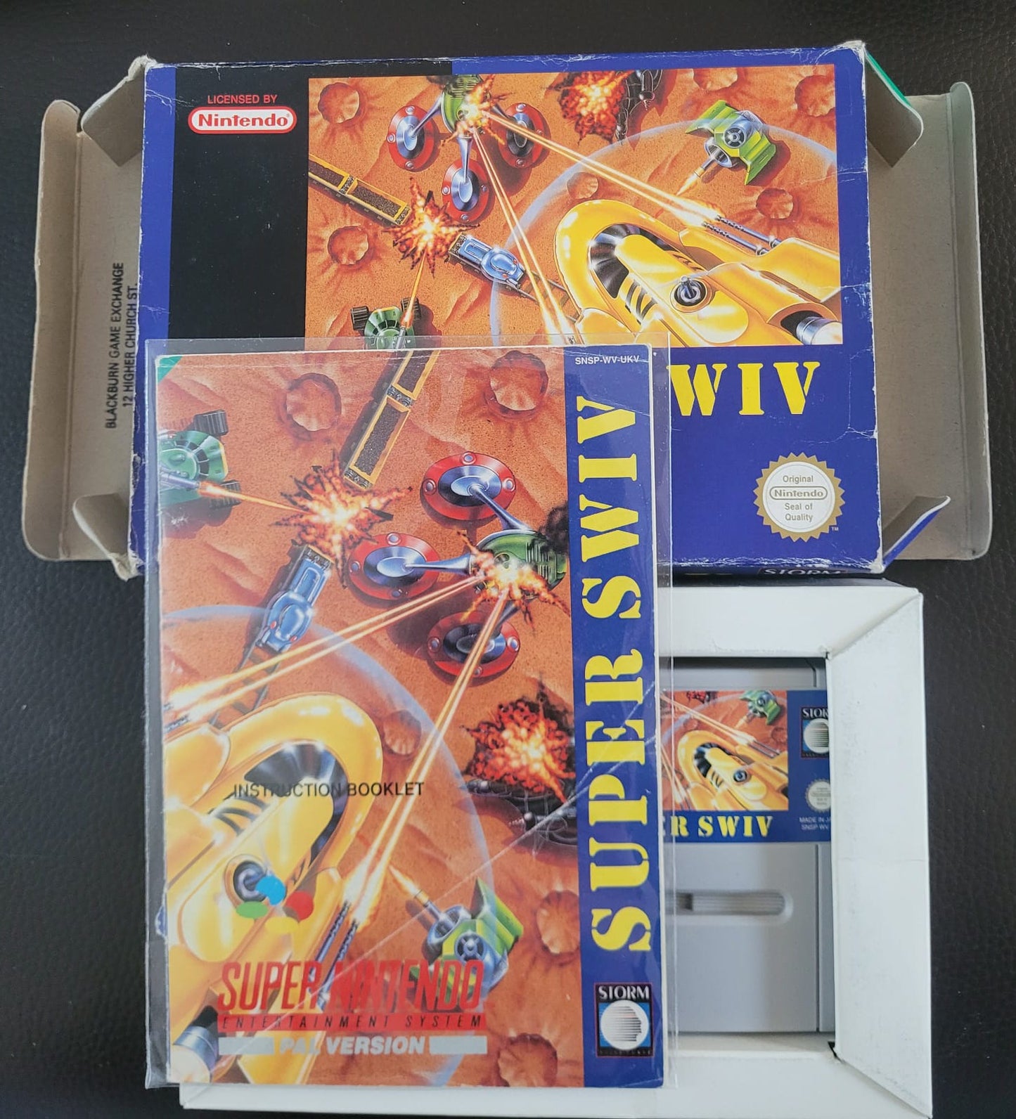 SNES Super Swiv boxed with manual