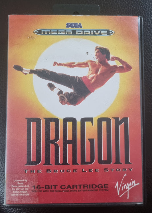 Sega Mega Drive Dragon The Bruce Lee Story boxed with manual