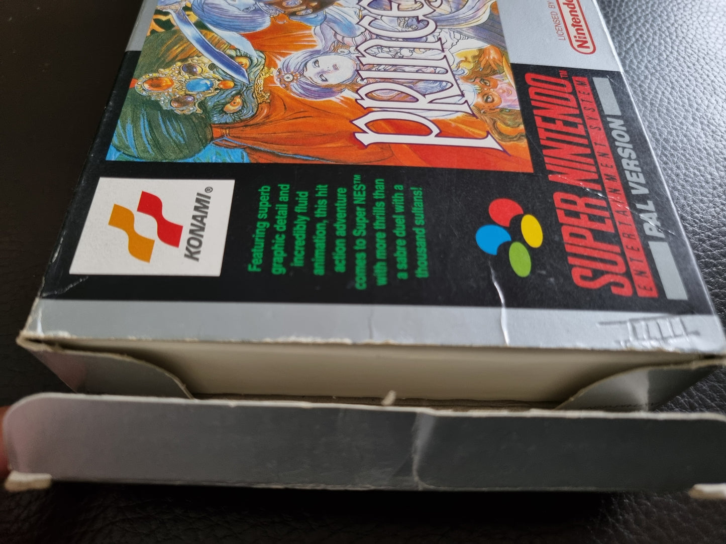 SNES Prince of Persia boxed with manual